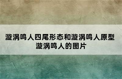 漩涡鸣人四尾形态和漩涡鸣人原型 漩涡鸣人的图片